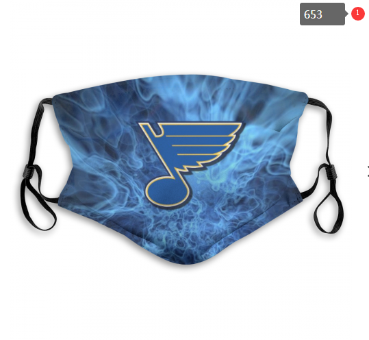 NHL St.Louis Blues #13 Dust mask with filter->nhl dust mask->Sports Accessory